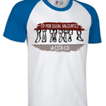 Camiseta Caiman Blanco-Azul Royal