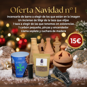 Oferta de Navidad Nº 1 Incensario a elegir + incienso y taza